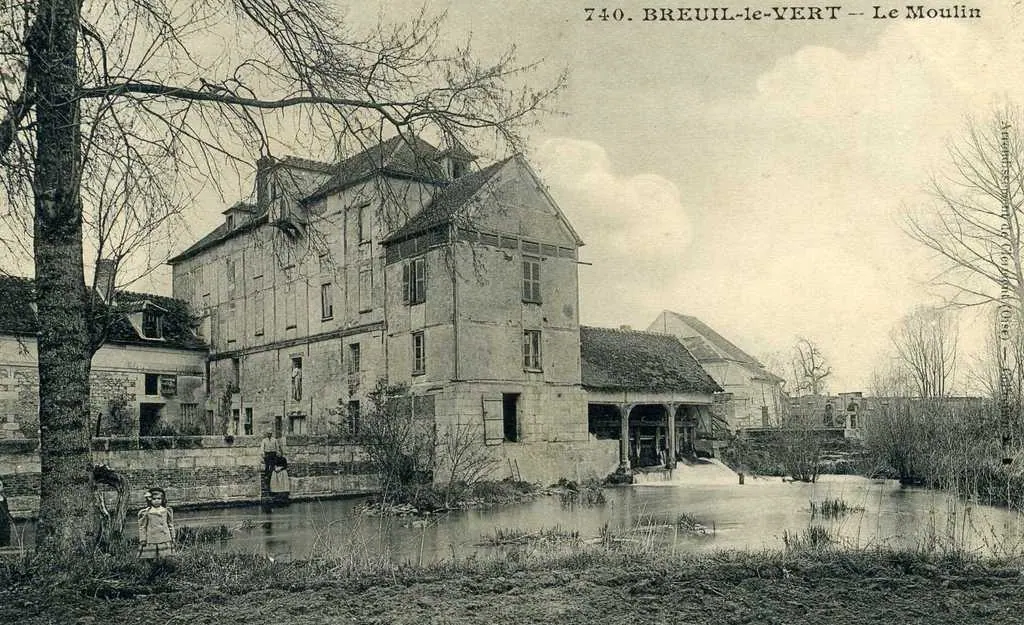 Le moulin originel, probablement au début du XXᵉ siècle