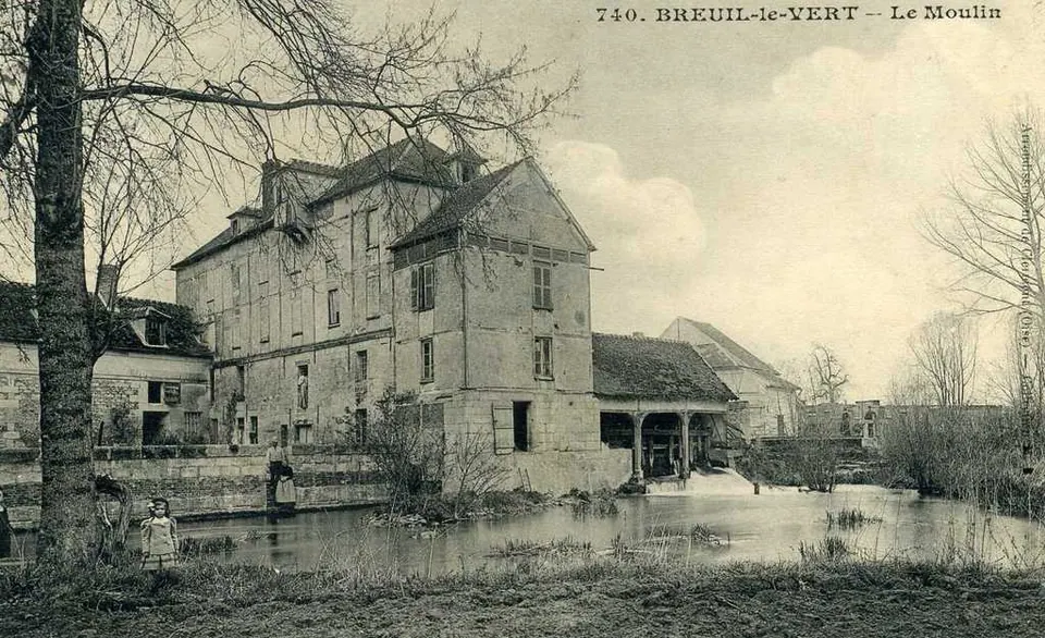 Le moulin originel, probablement au début du XXᵉ siècle